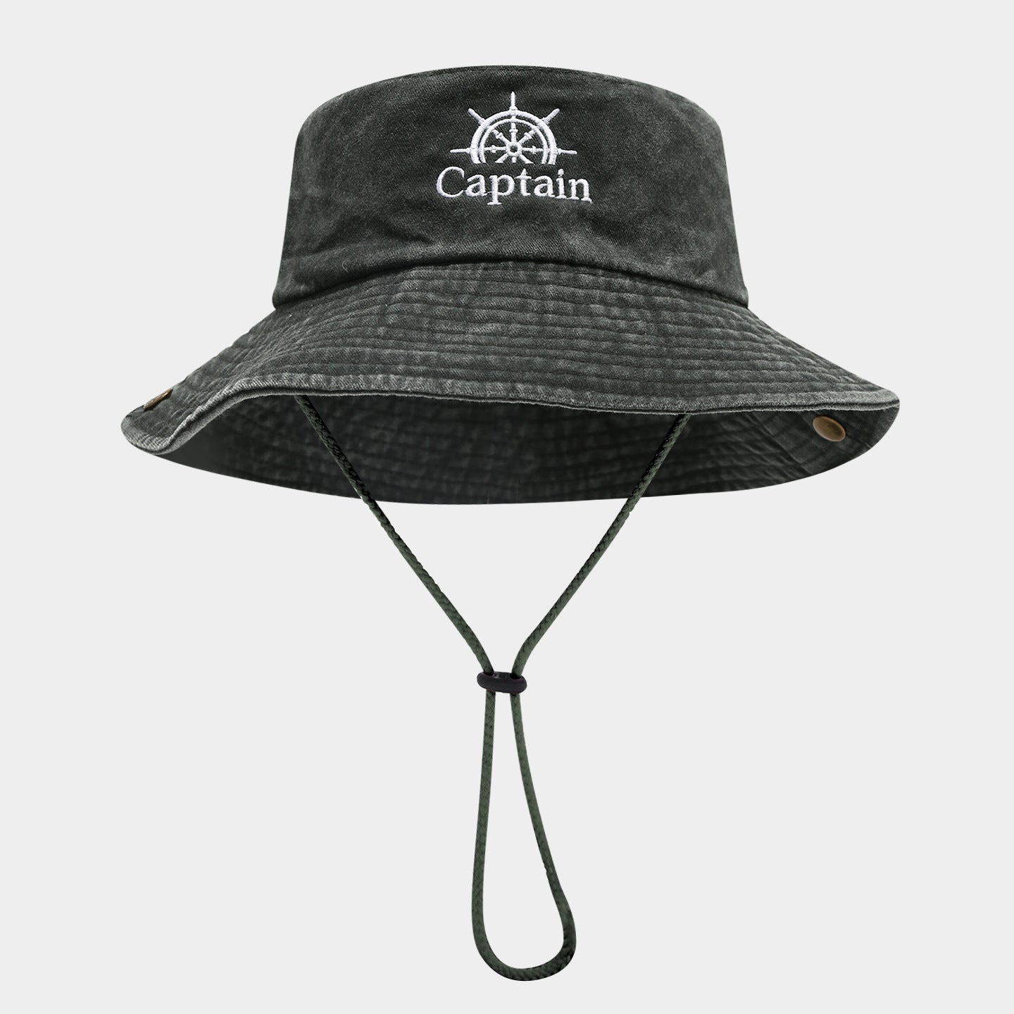 Cross Washed Bucket Hat | 4-Color Vintage Fisherman Cap