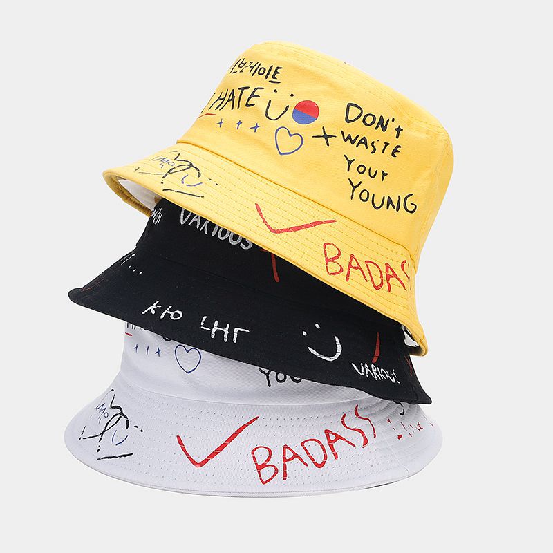 Byerclub Graffiti Print Bucket Hat