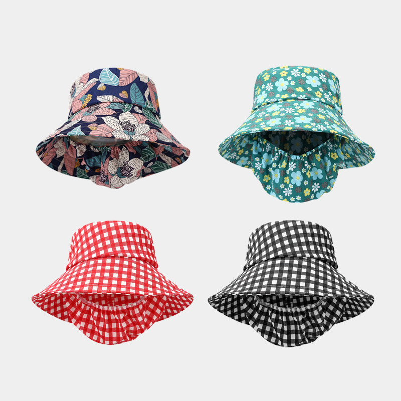 Wide Brim Sun Bucket Hat | 4-Style UV Protection Fisherman Cap