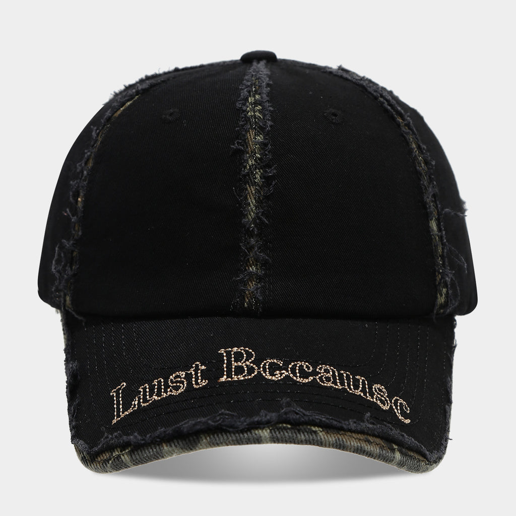"Just Because" Distressed Baseball Cap | Vintage Frayed Streetwear Hat | Byerclub