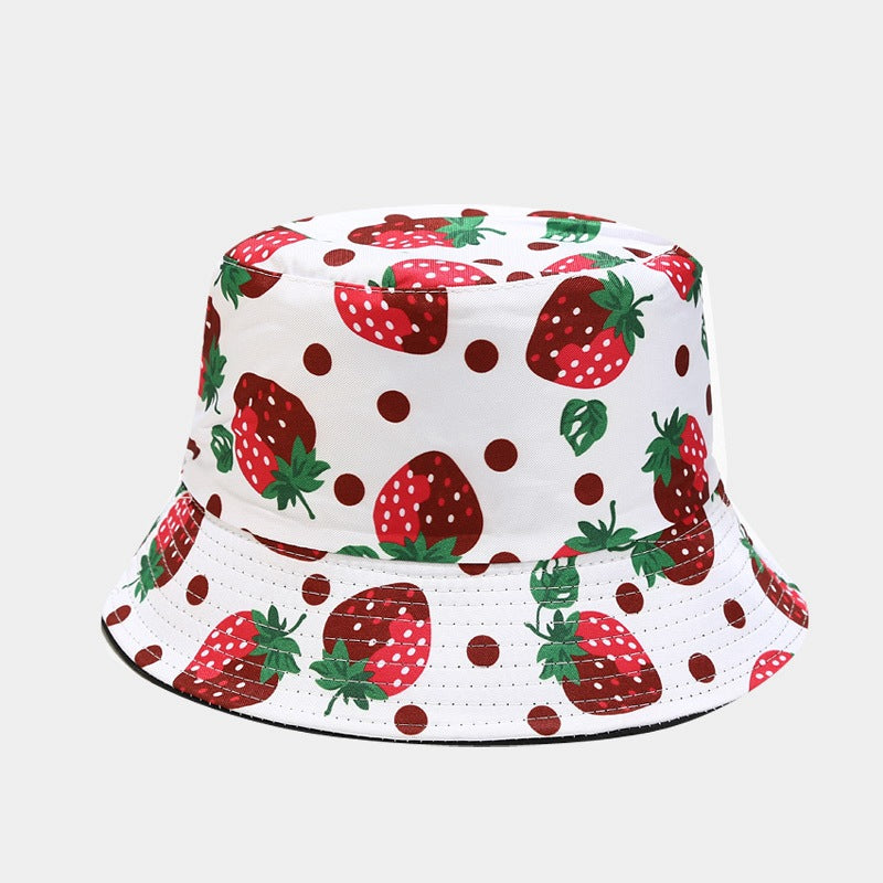 Fruit Print Bucket Hat | Cute Summer Fisherman Cap