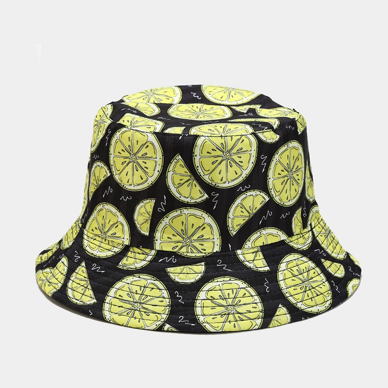 Fruit Print Bucket Hat | Cute Summer Fisherman Cap