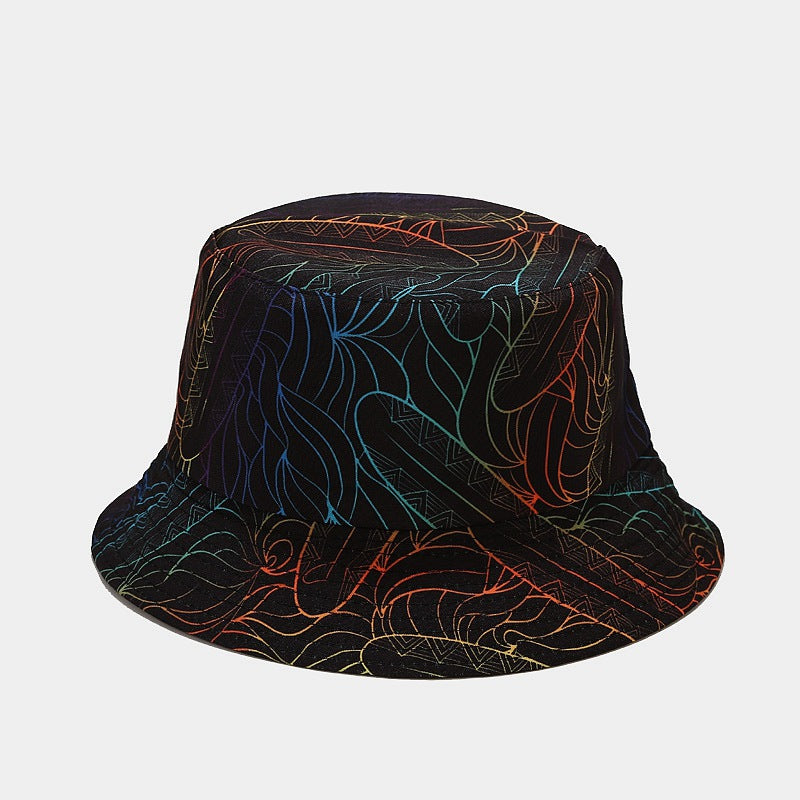 Floral Print Bucket Hat | Reversible Tropical Fisherman Cap