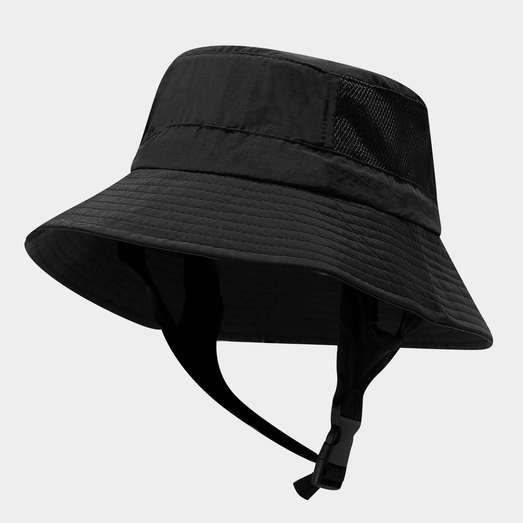 Packable Mesh Bucket Hat | Foldable Outdoor Sun Cap with Chin Strap | Byerclub