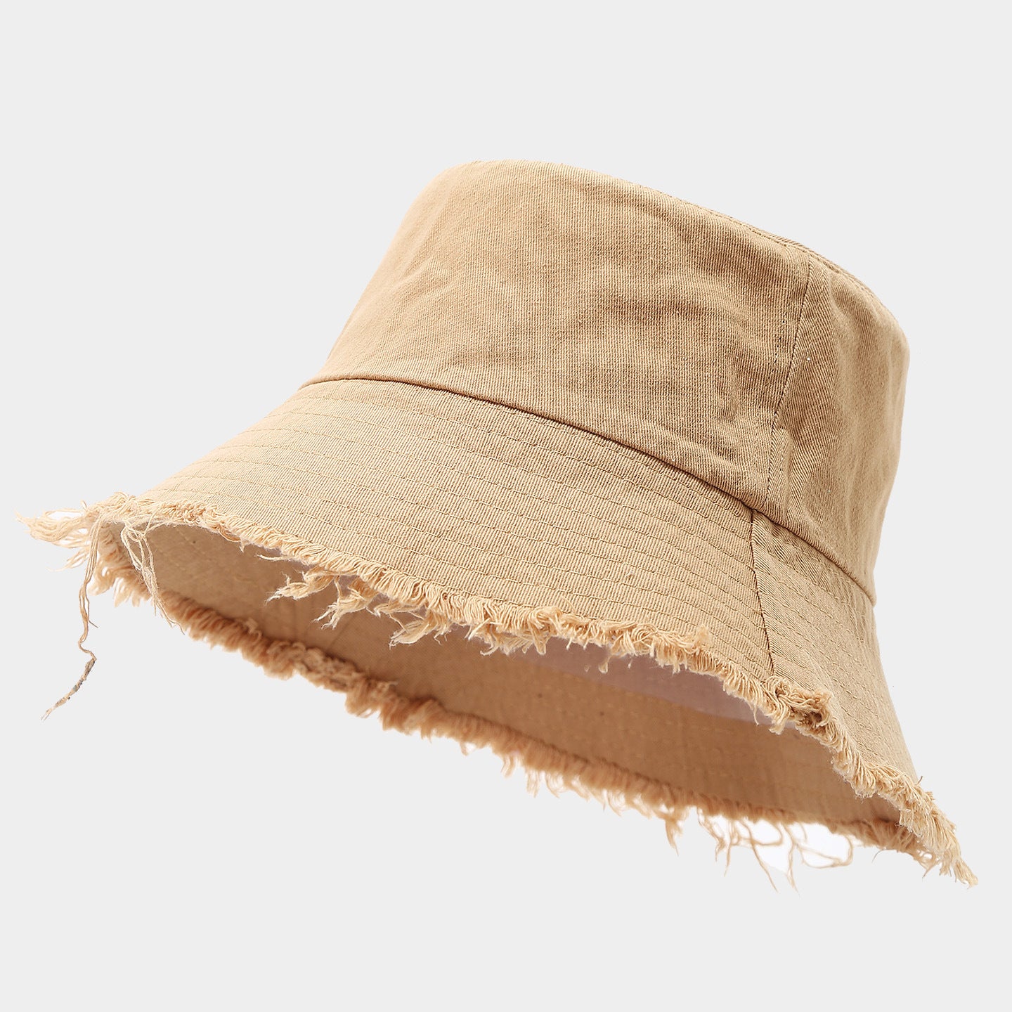 Distressed Frayed Bucket Hat | Washed Cotton Summer Cap | 9 Colors | Byerclub
