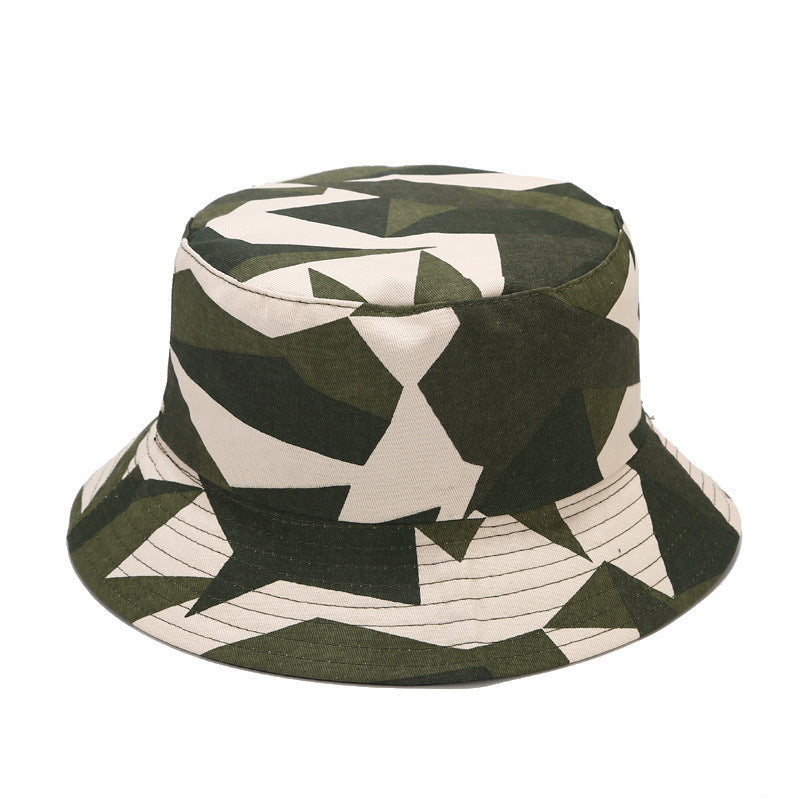 Byerclub Geometric Print Reversible Bucket Hat