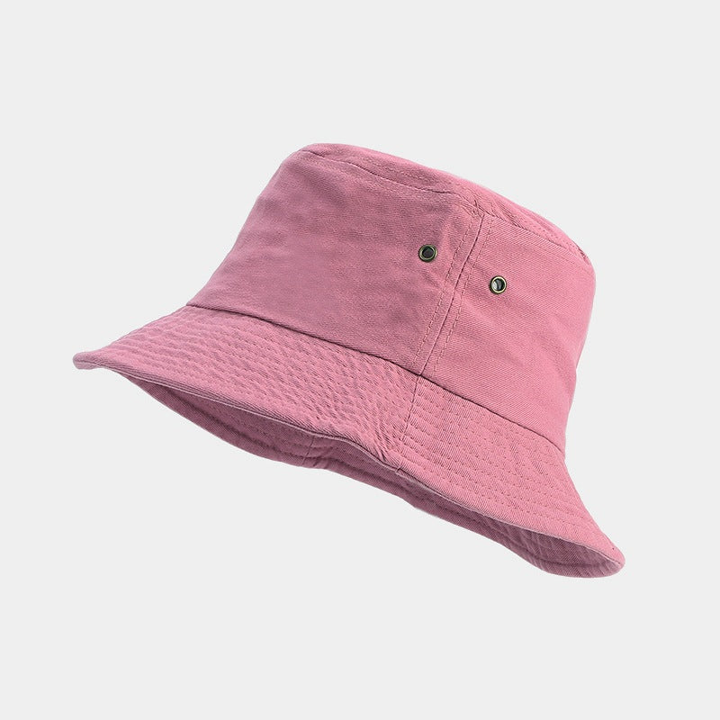 Classic Solid Bucket Hat | Cotton Canvas Fisherman Cap | Minimalist Summer Sun Hat
