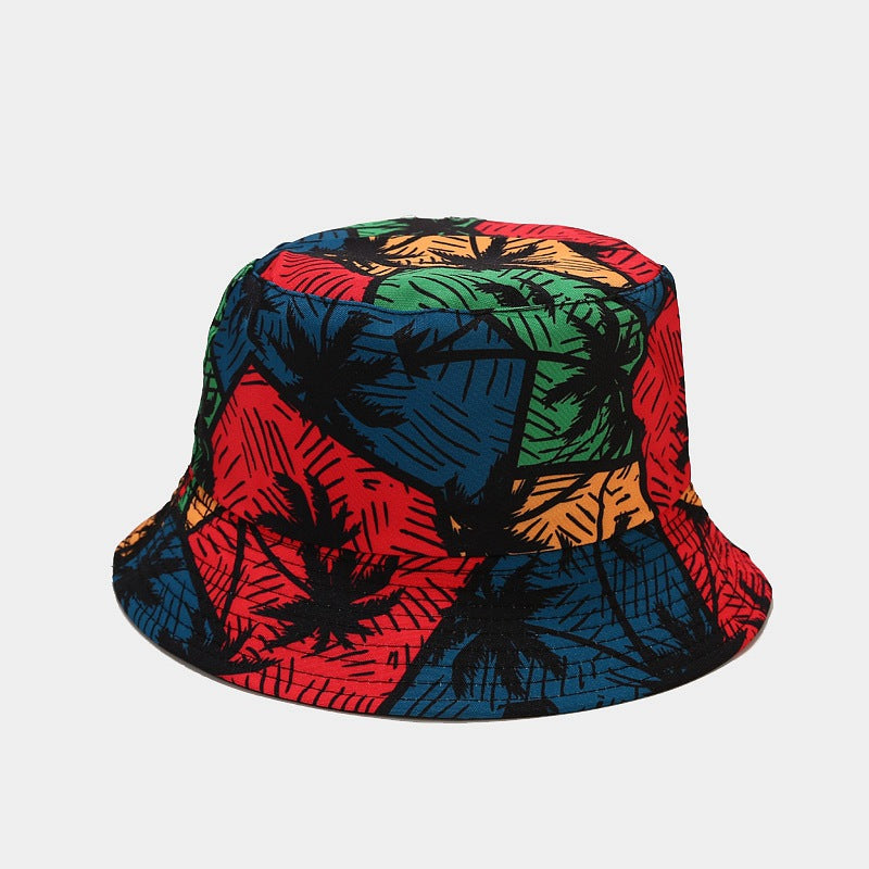 Floral Print Bucket Hat | Reversible Tropical Fisherman Cap