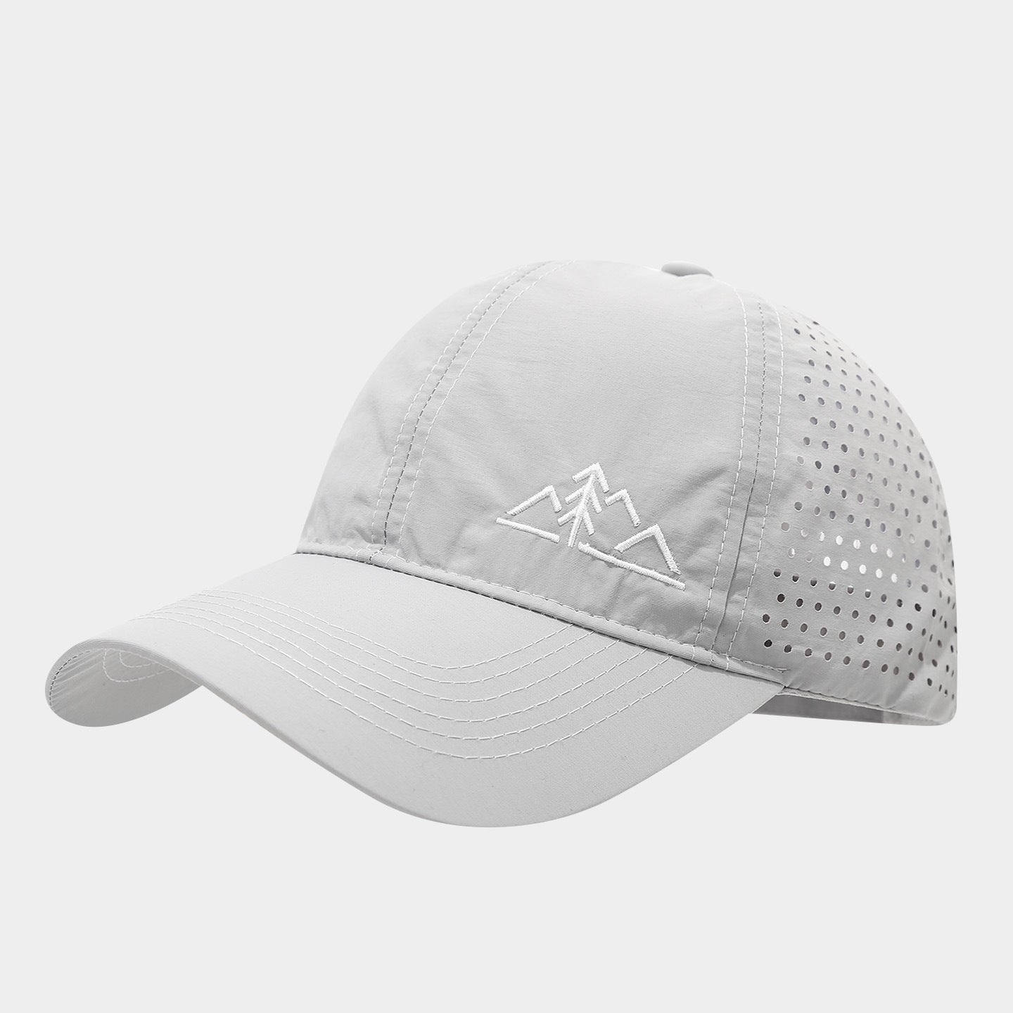 Quick-Dry Perforated Baseball Cap | Mountain Embroidery Outdoor Hat | Byerclub