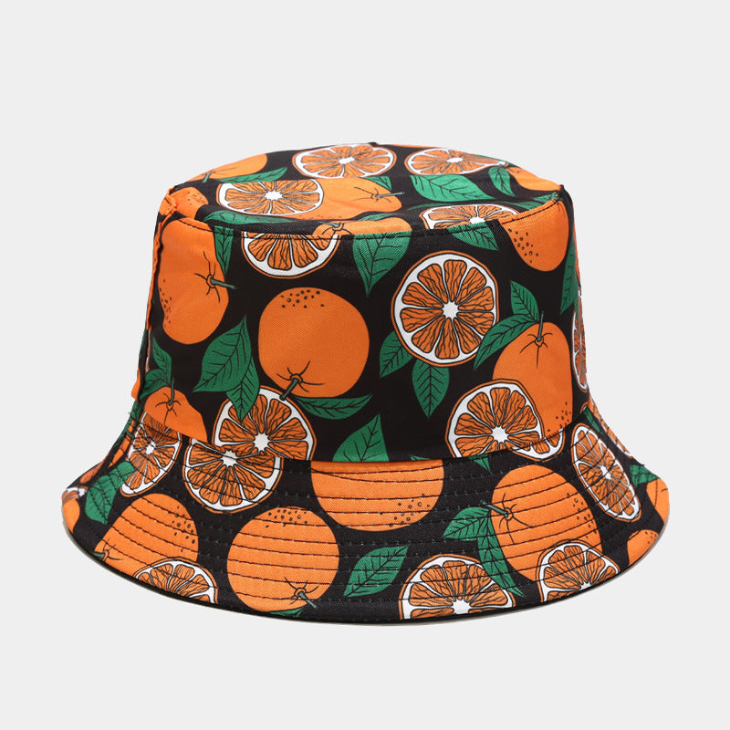 Fruit Print Bucket Hat | Cute Summer Fisherman Cap