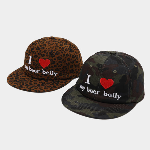 "I Love Beer Ball" Leopard Cap