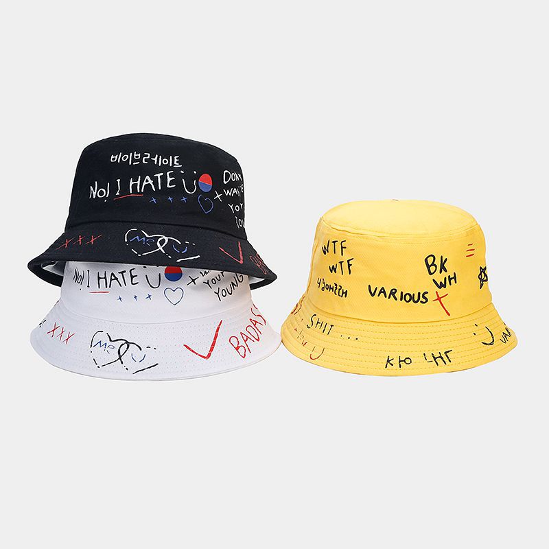 Byerclub Graffiti Print Bucket Hat