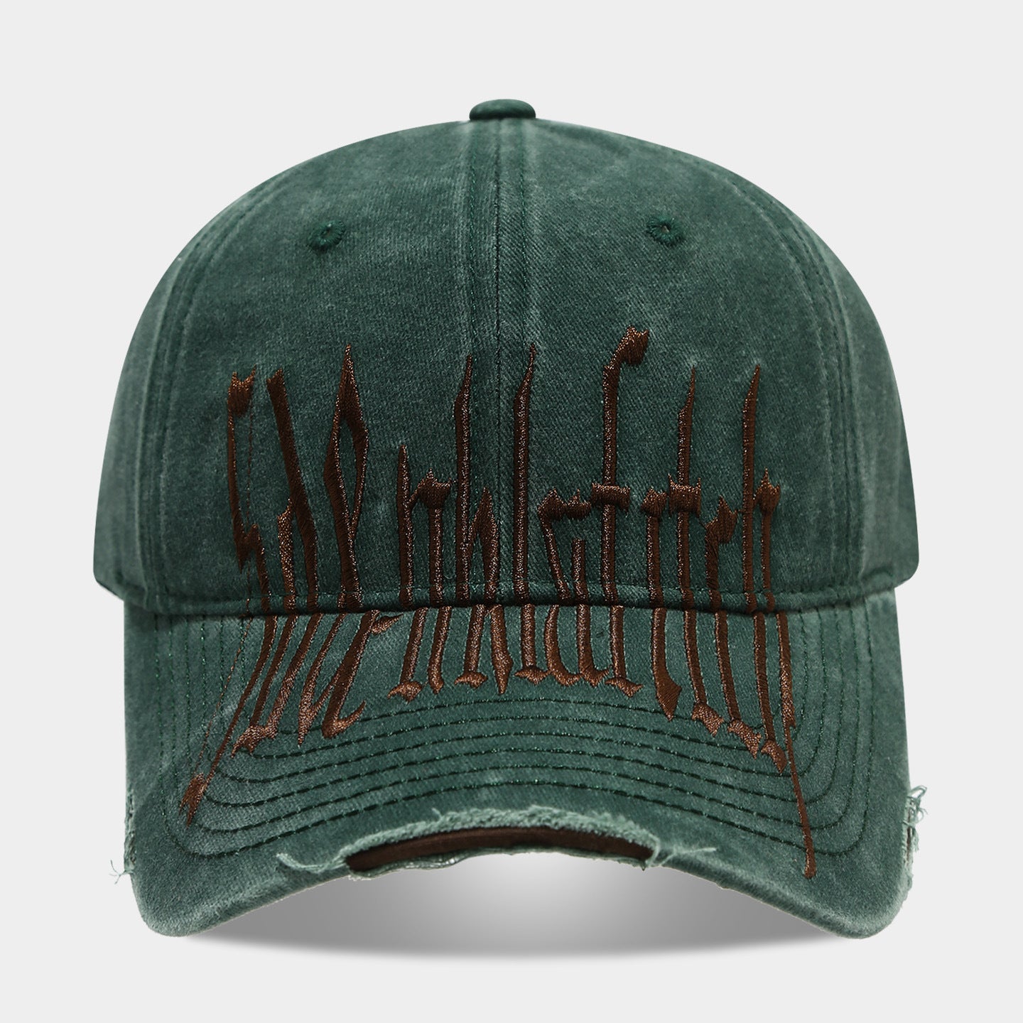 Vintage Washed Graffiti Baseball Cap | Distressed Embroidered Streetwear Hat | Byerclub