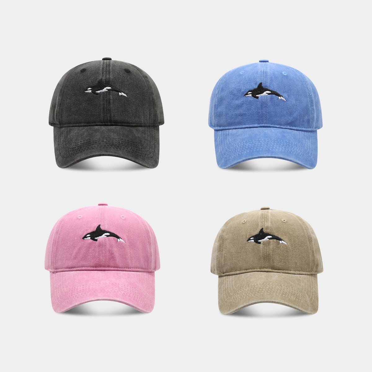 Orca Washed Cap | 5-Color Minimalist Dad Hat