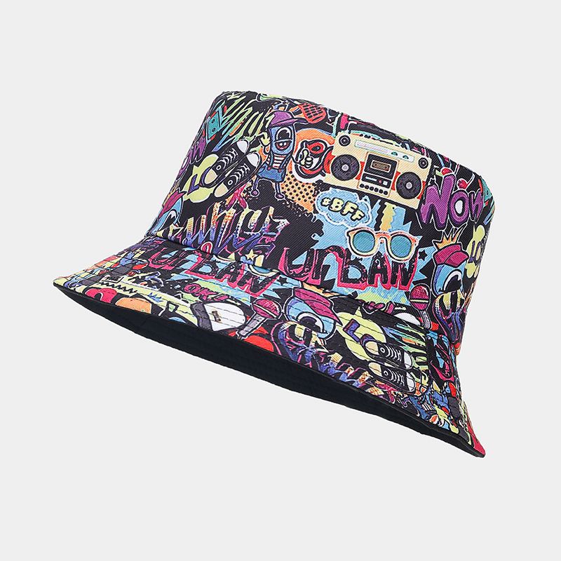 Graffiti Art Bucket Hat | Street Style Fisherman Cap