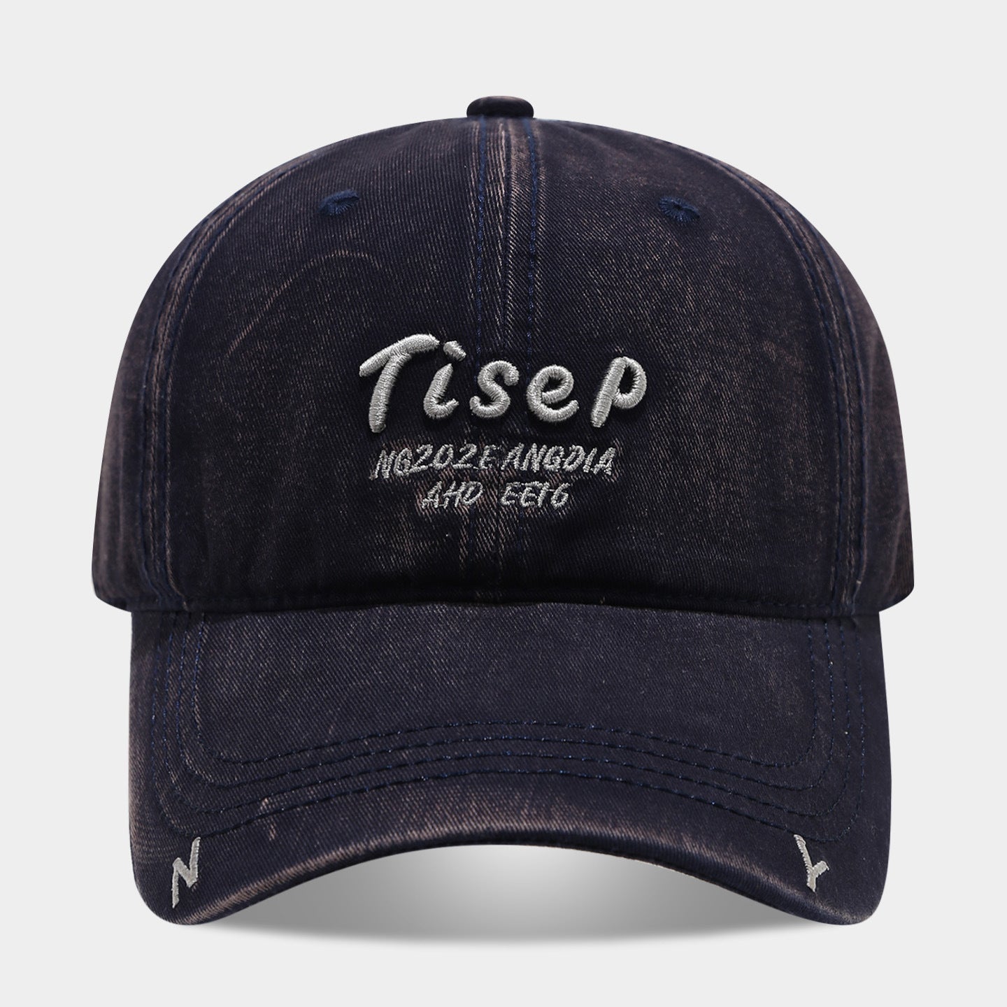 Tisep Vintage Washed Baseball Cap | Embroidered Streetwear Dad Hat | Adjustable Cotton Snapback