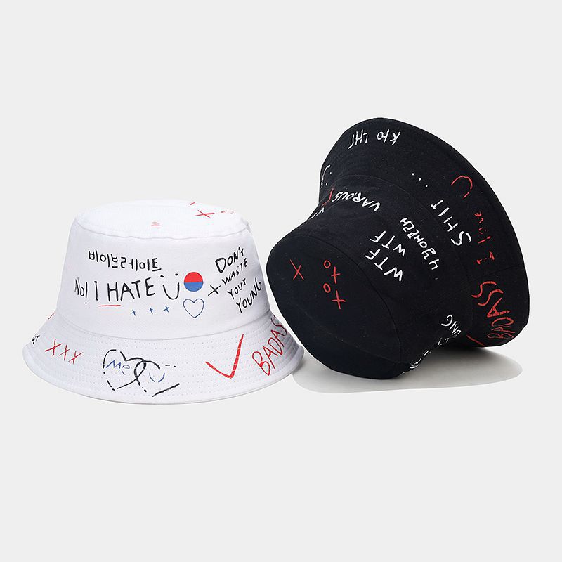Byerclub Graffiti Print Bucket Hat
