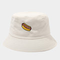 Hot Dog Bucket Hat | 5-Color Embroidered Fisherman Cap