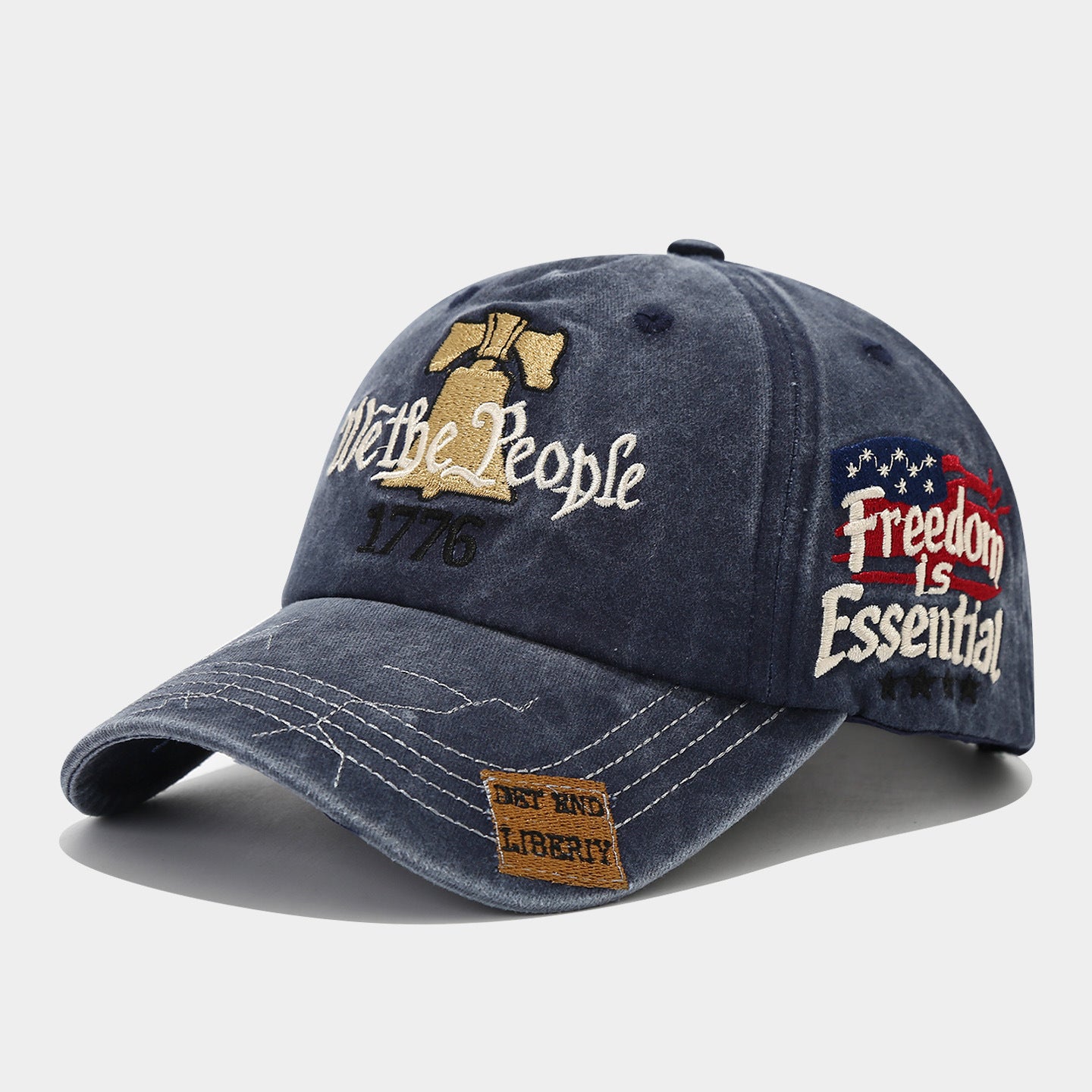 Vintage Embroidered Cap Collection | 9-Design Patriotic Dad Hat