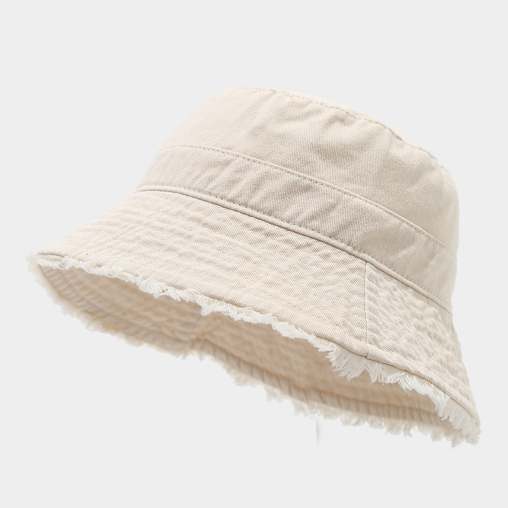 Soft Frayed Bucket Hat