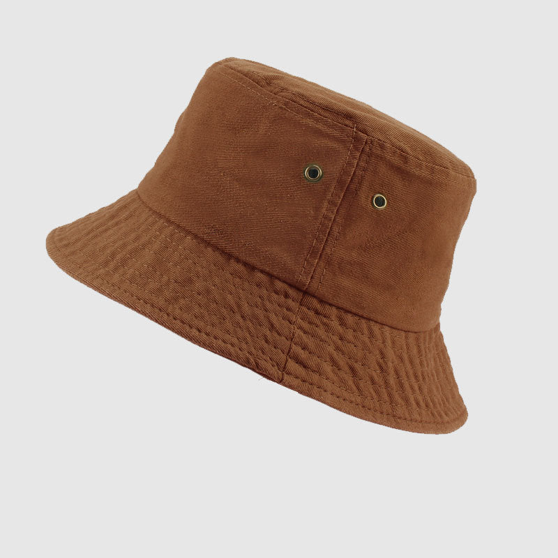 Classic Solid Bucket Hat | Cotton Canvas Fisherman Cap | Minimalist Summer Sun Hat
