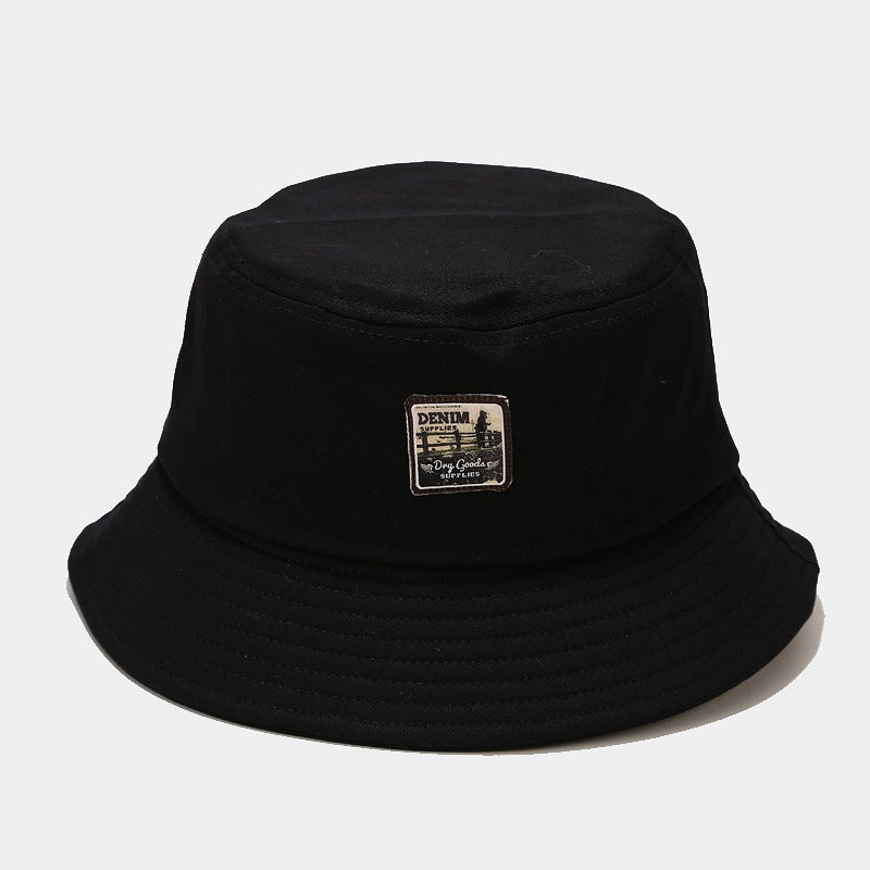 Denim Patch Bucket Hat | 7-Color Classic Fisherman Cap