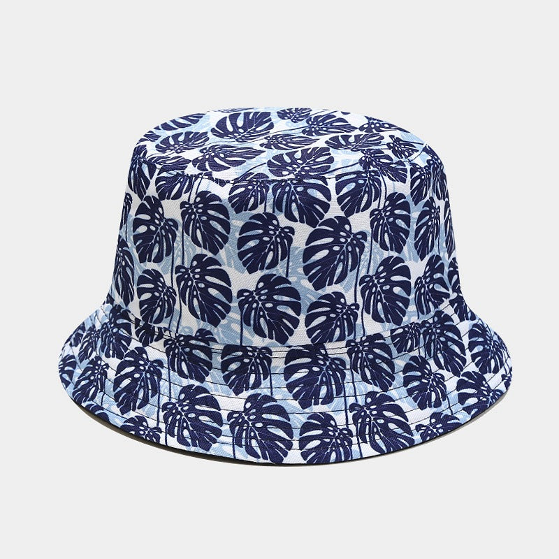 Floral Print Bucket Hat | Reversible Tropical Fisherman Cap
