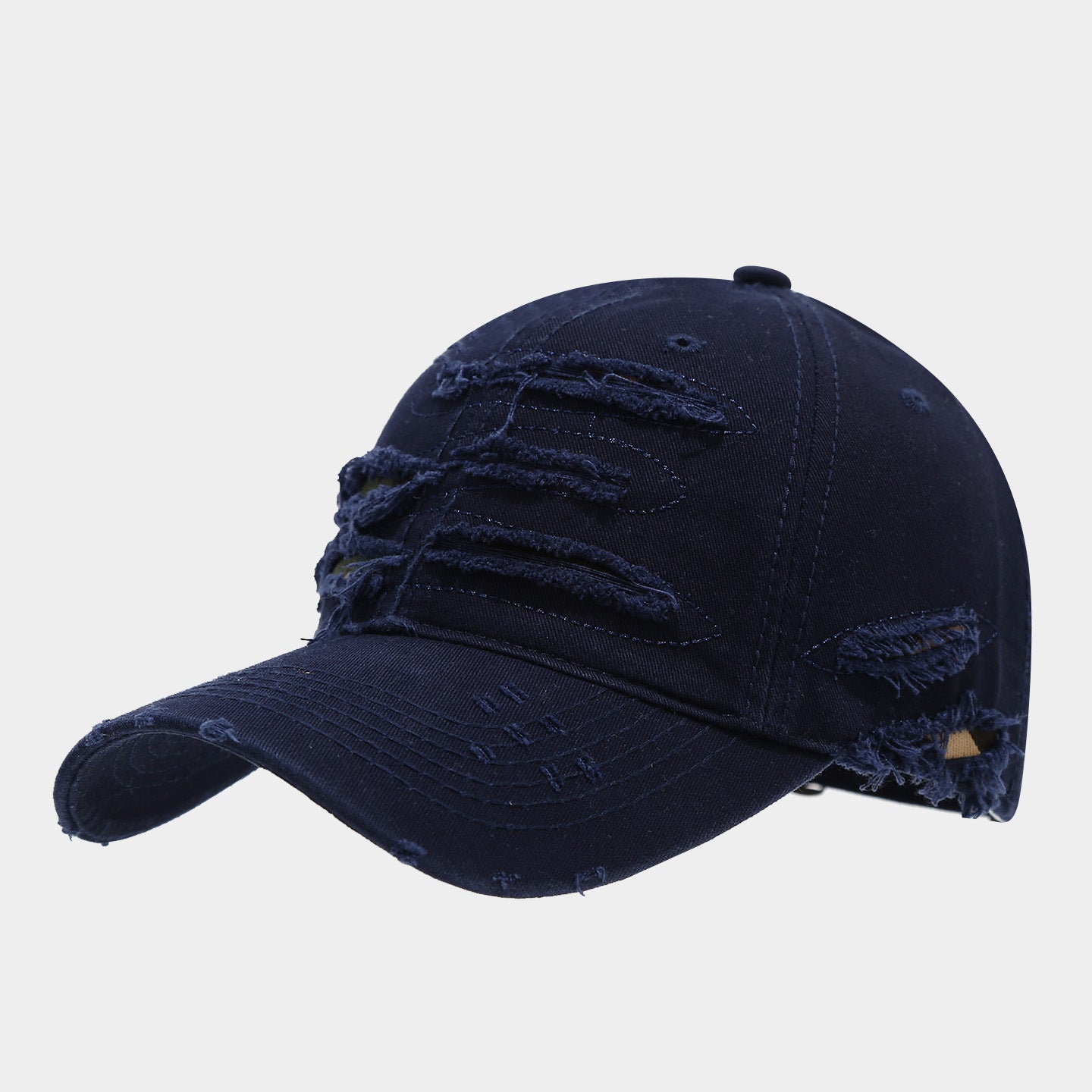 Heavy Distressed Ripped Baseball Cap | Vintage Worn Streetwear Hat | Byerclub