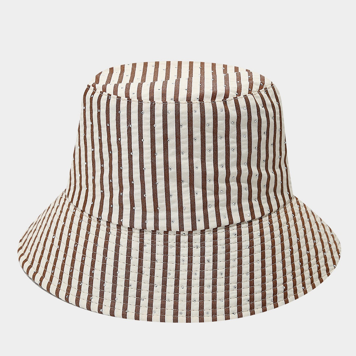 Striped Mesh Bucket Hat | Breathable Summer Fisherman Cap