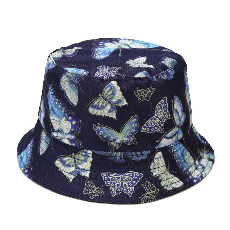 Byerclub Butterfly Print Reversible Bucket Hat