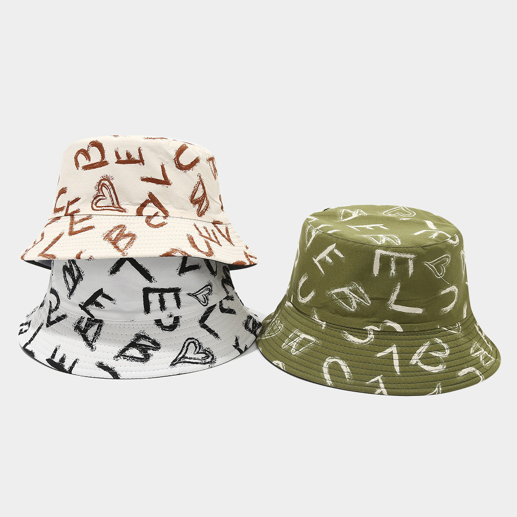 Graffiti Print Bucket Hat | Street Art Fisherman Cap