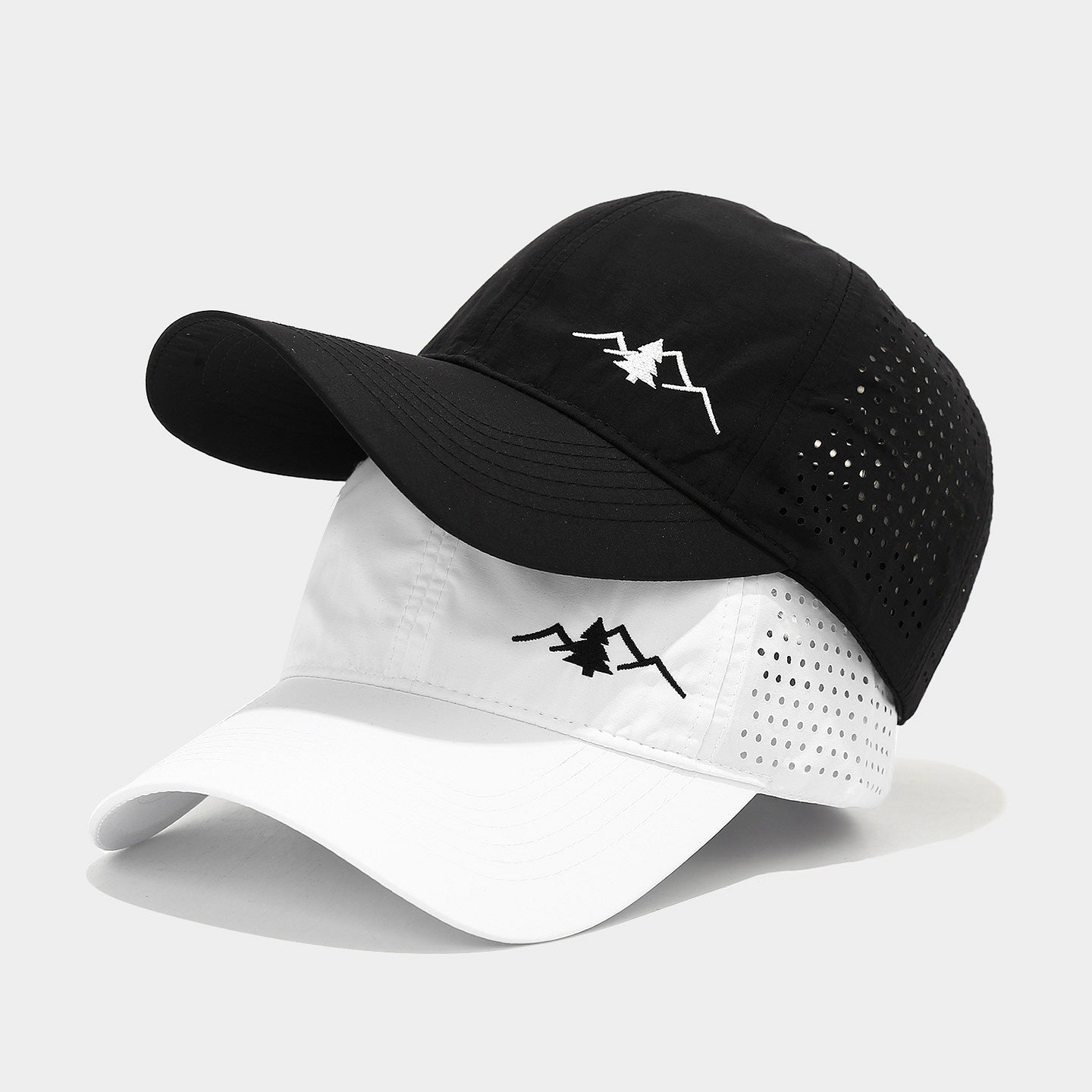 Quick-Dry Perforated Baseball Cap | Mountain Embroidery Outdoor Hat | Byerclub