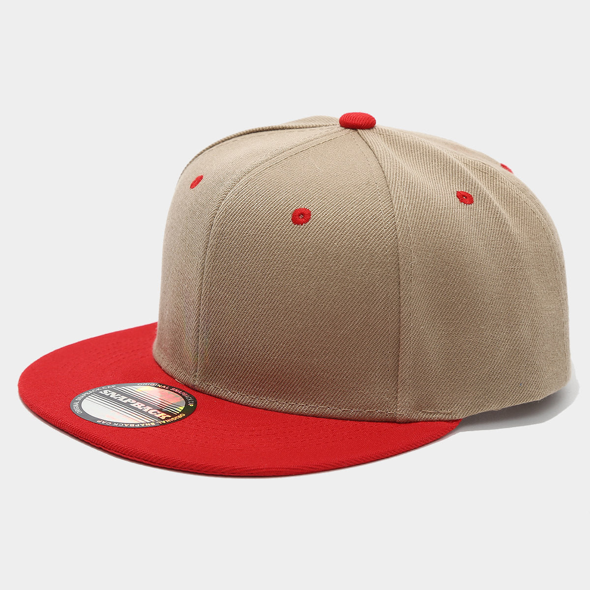Classic Color Block Snapback Cap | Flat Brim Baseball Hat | Byerclub | Customizable
