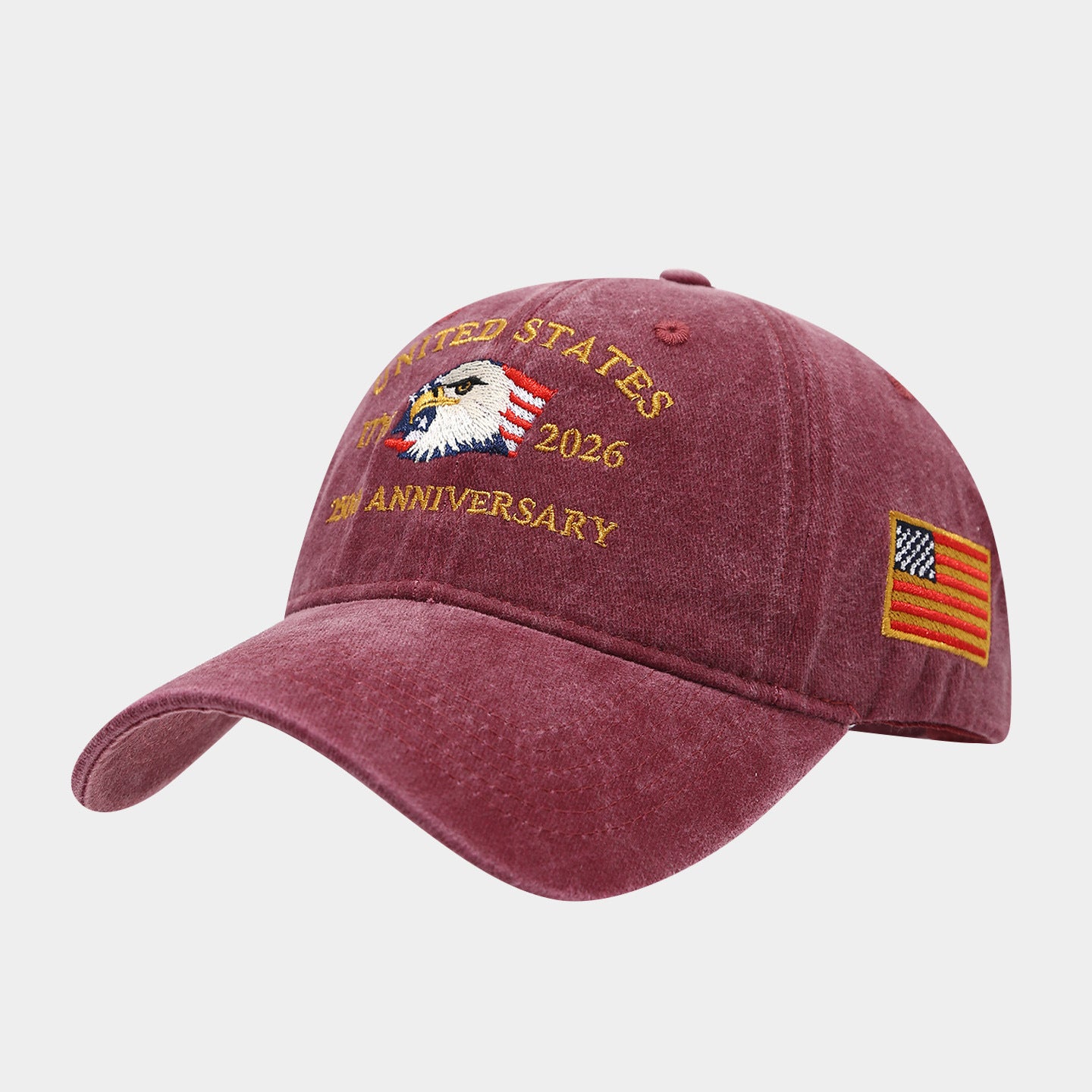 USA 250th Anniversary Eagle Cap | Vintage Patriotic Baseball Hat | American Flag Dad Cap