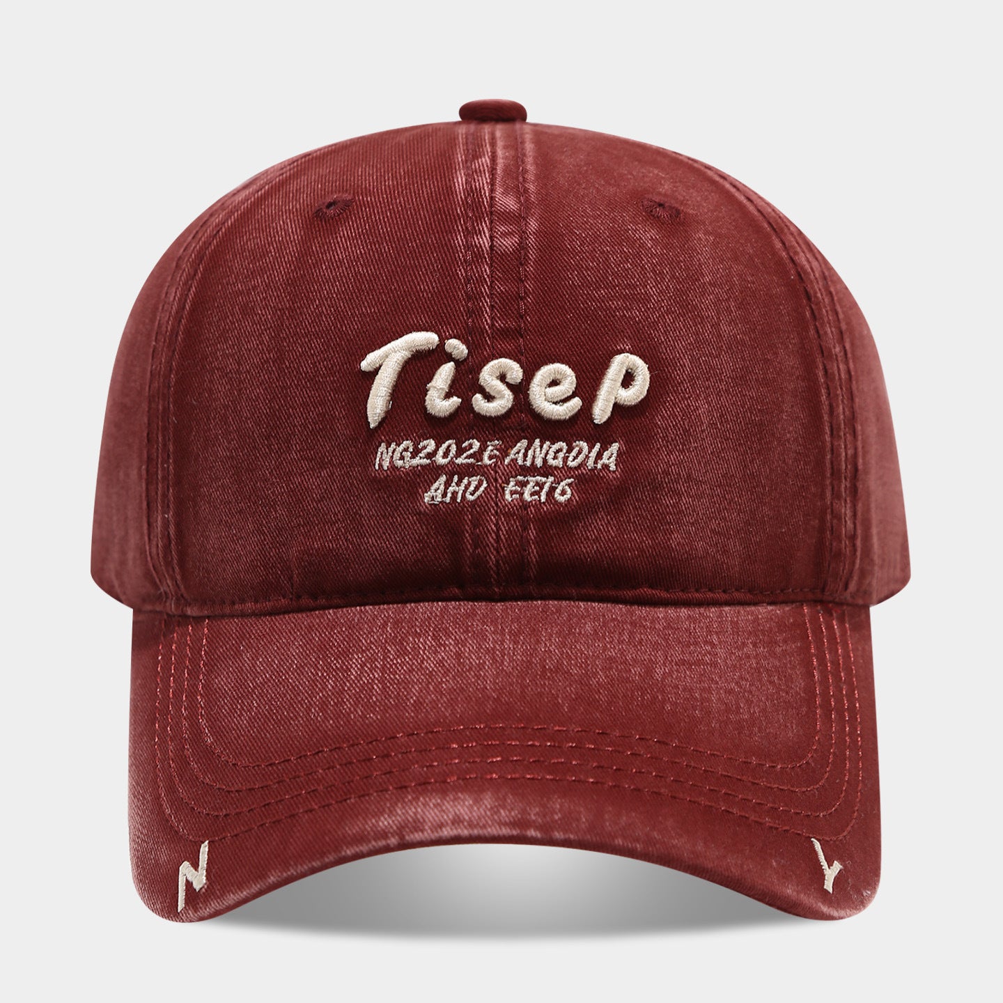 Tisep Vintage Washed Baseball Cap | Embroidered Streetwear Dad Hat | Adjustable Cotton Snapback