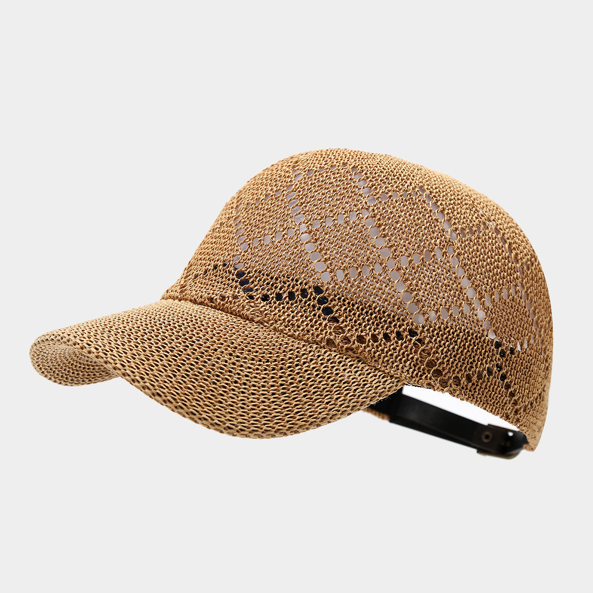 Woven Straw Baseball Cap | Breathable Summer Hat with Canvas Brim | Byerclub