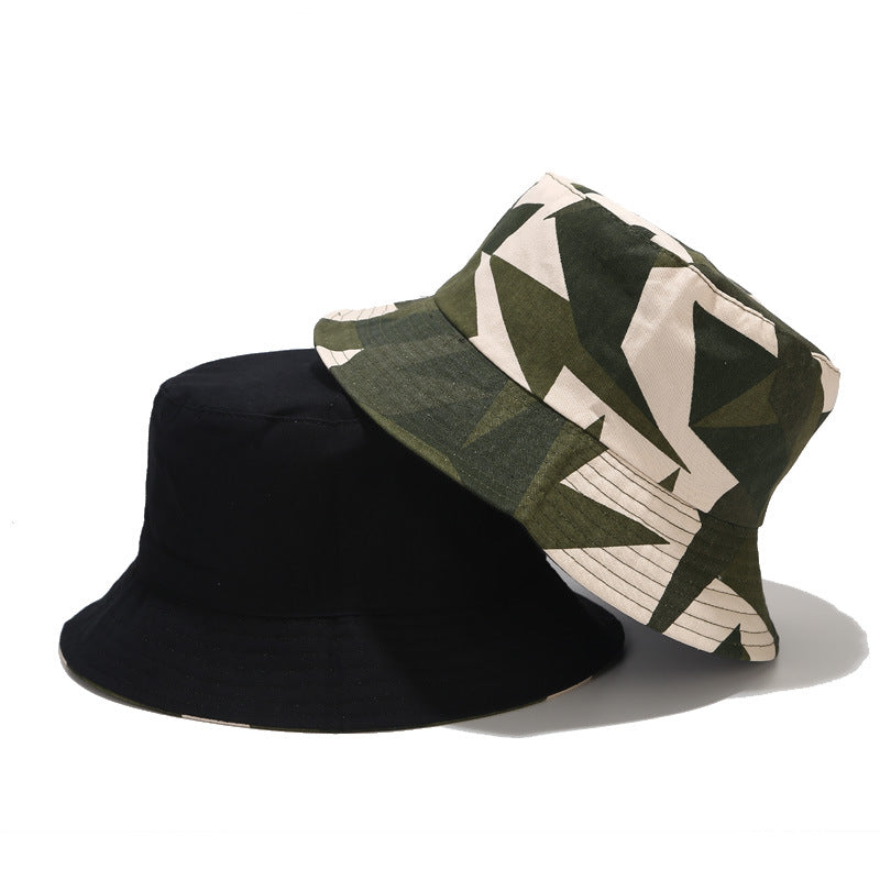 Byerclub Geometric Print Reversible Bucket Hat