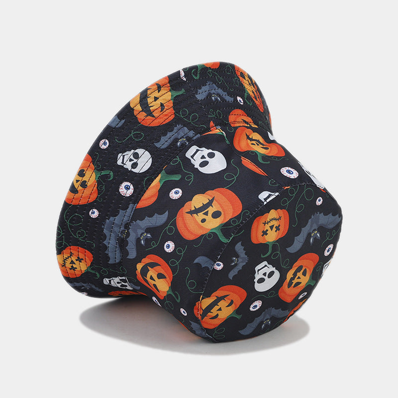Halloween Pumpkin Bucket Hat | Spooky Print Fisherman Cap