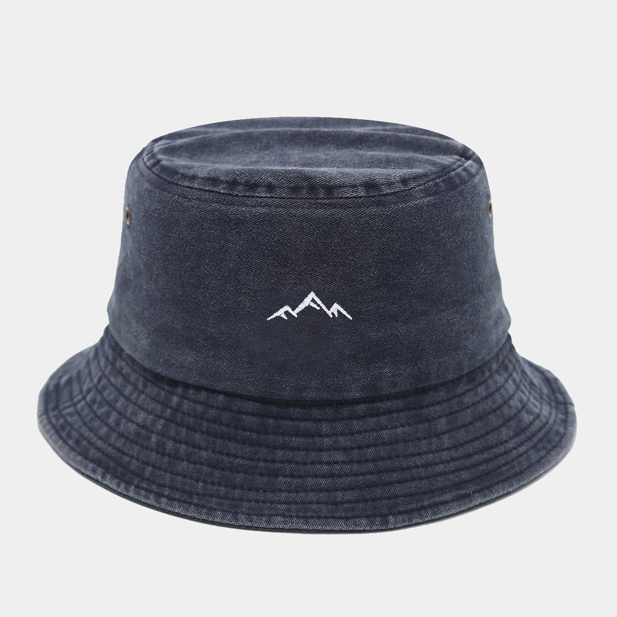 Washed Vintage Bucket Hat | Mountain Embroidery | 6 Colors | Byerclub