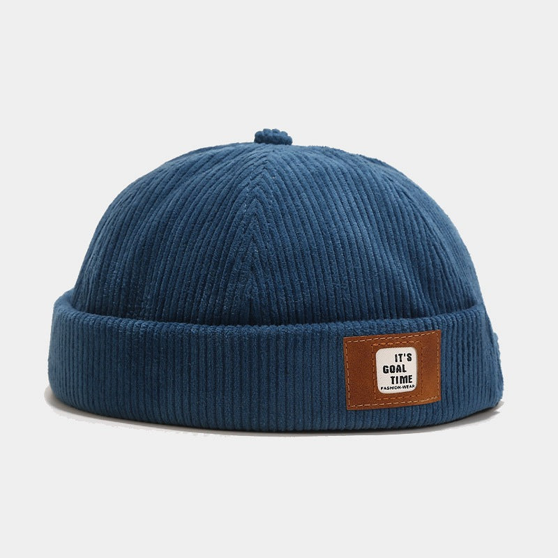 Vintage Corduroy Caps & Cuffed Beanies - Adjustable & Stylish Headwear for All Seasons