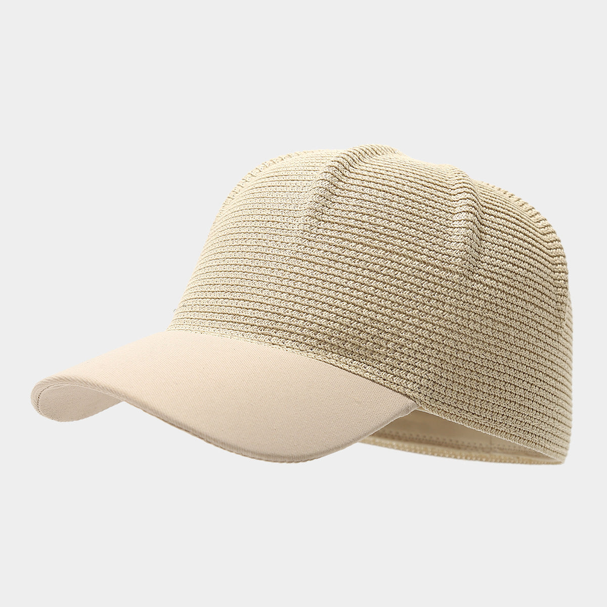 Woven Straw Baseball Cap | Breathable Summer Hat with Canvas Brim | Byerclub