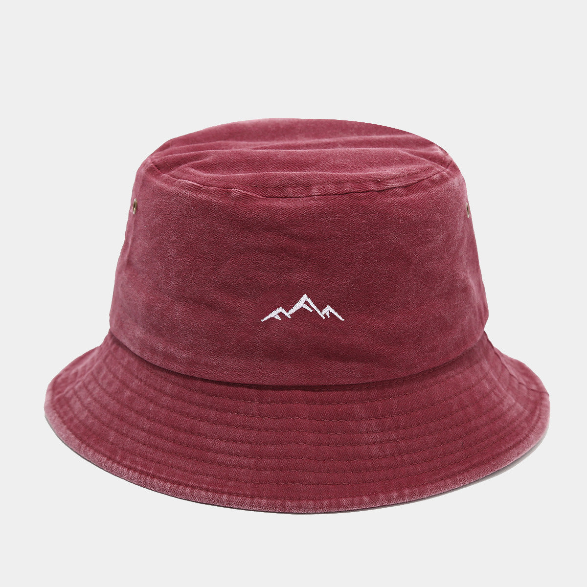 Washed Vintage Bucket Hat | Mountain Embroidery | 6 Colors | Byerclub