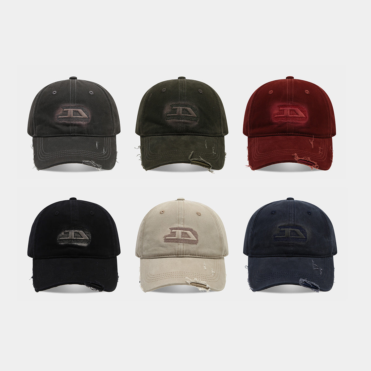 Vintage Distressed Baseball Cap | Embroidered Logo Streetwear Hat | Byerclub