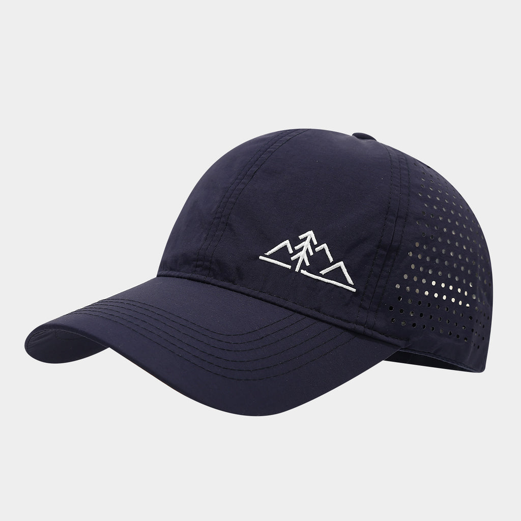 Quick-Dry Perforated Baseball Cap | Mountain Embroidery Outdoor Hat | Byerclub