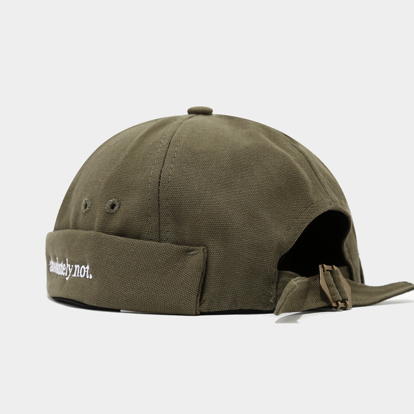 Absolutely Not Docker Cap | 6-Color Strapback Brimless Hat