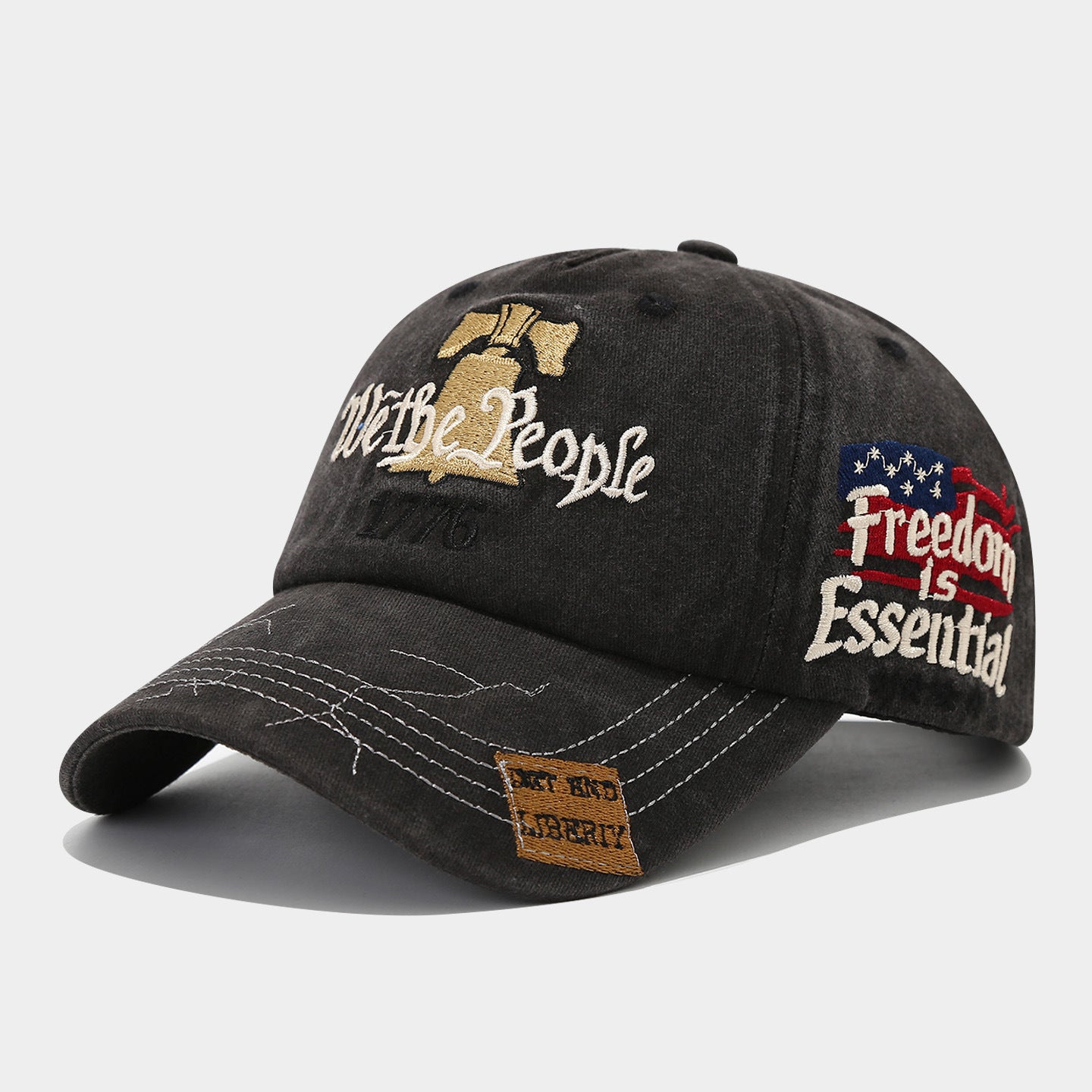 Vintage Embroidered Cap Collection | 9-Design Patriotic Dad Hat