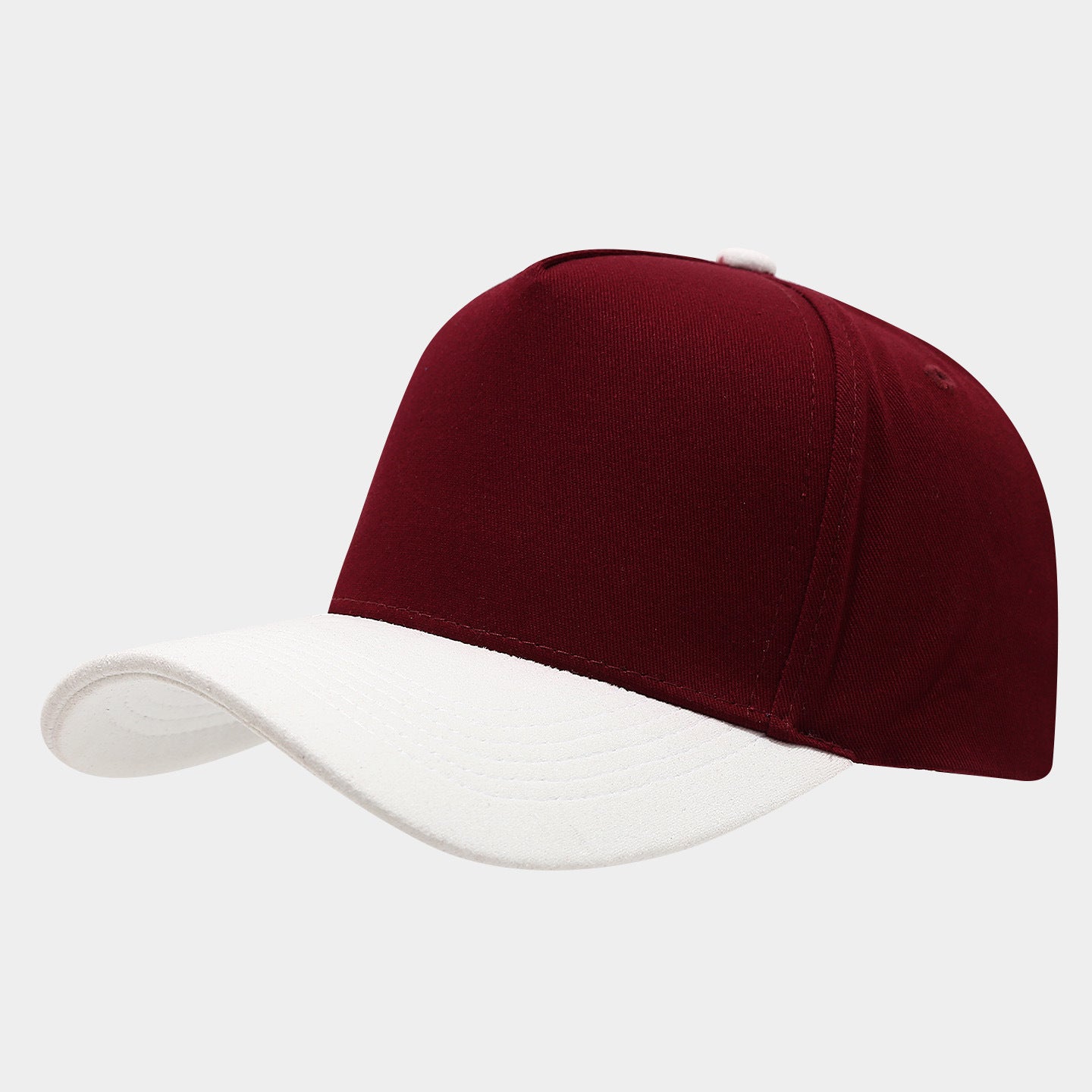 Vintage Two-Tone Baseball Cap – Cotton Suede Brim Dad Hat, 9 Color Combos | Byerclub