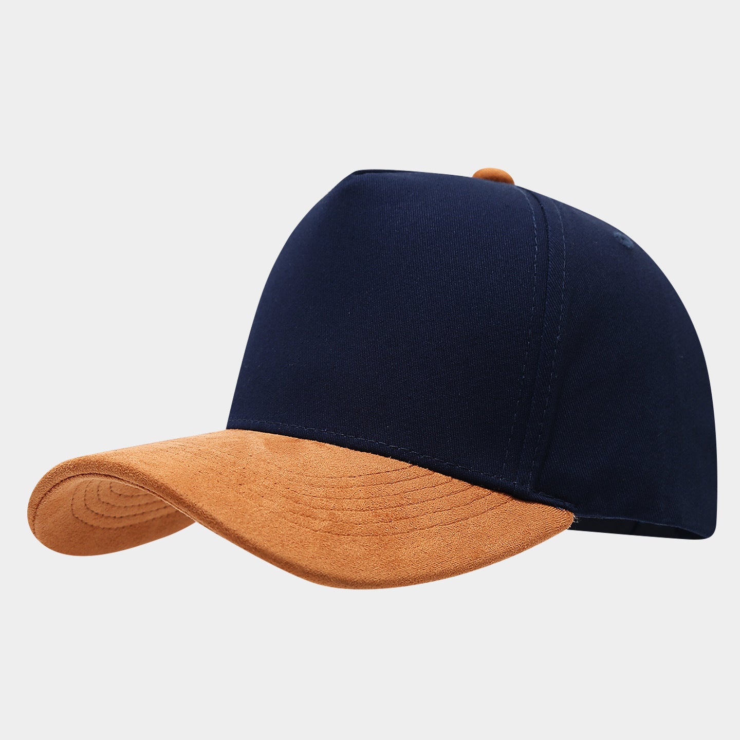 Vintage Two-Tone Baseball Cap – Cotton Suede Brim Dad Hat, 9 Color Combos | Byerclub