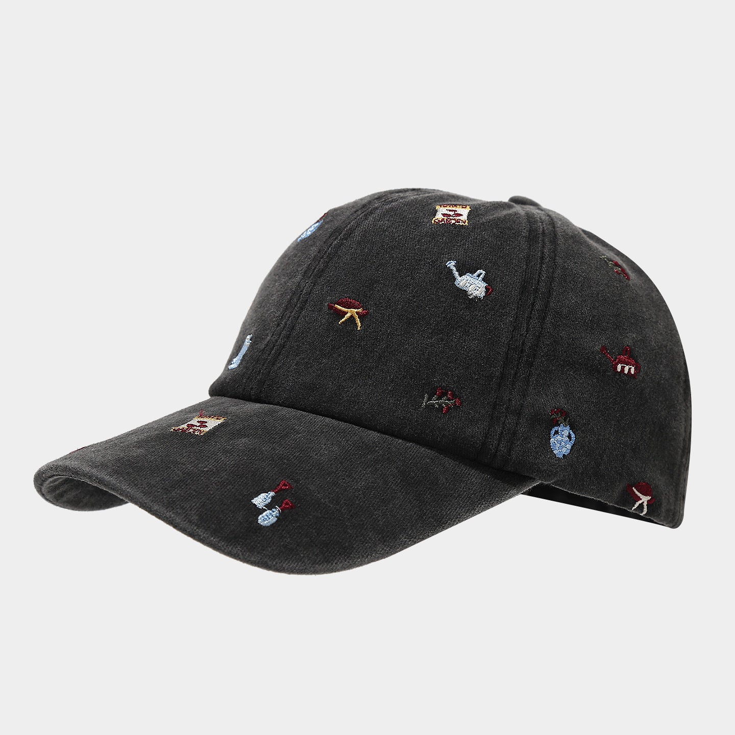 Corduroy Camping Baseball Cap | Mini Embroidered Outdoor Hat | Byerclub