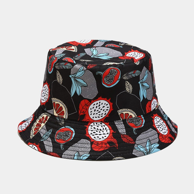Fruit Print Bucket Hat | Cute Summer Fisherman Cap